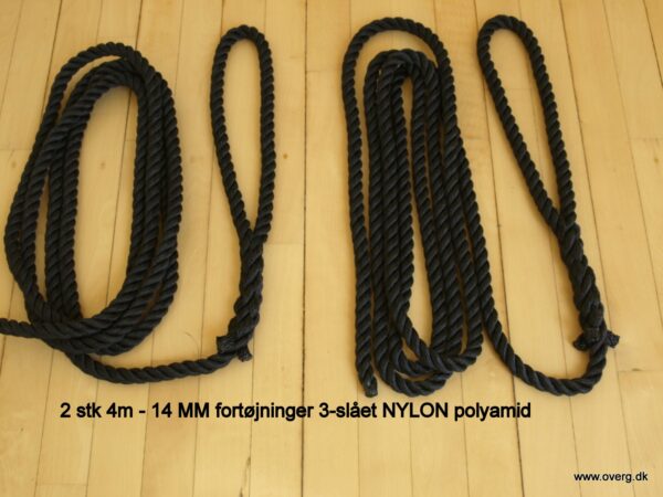 Fortøjninger: Fjedrende 3-slået nylon - polyamid
