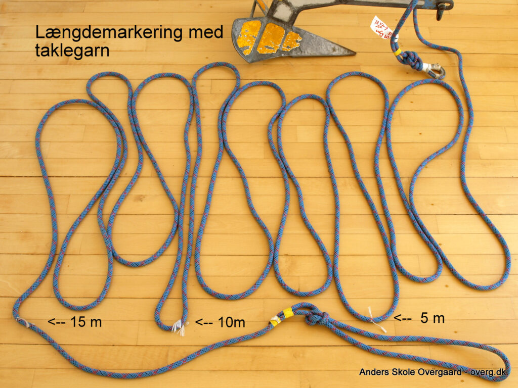 Ankertov 18 m 10 MM dynamisk klatrereb, meget elastisk - med længdemarkeringer hver 5 m