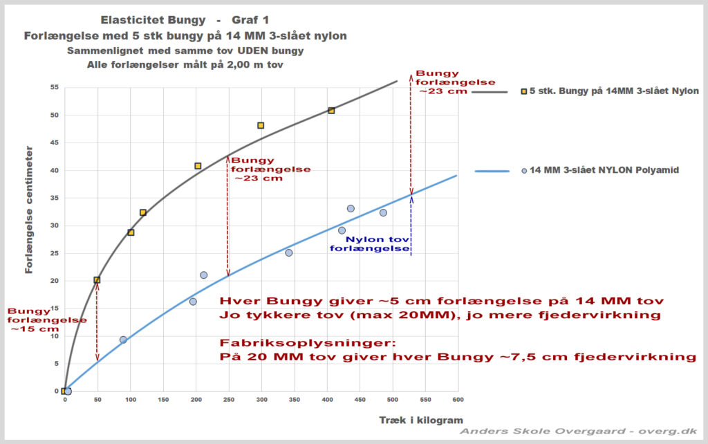 Elasticitet Bungy Graf 1