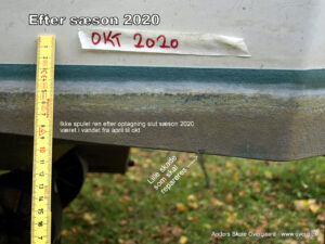 Coppercoat reparation af lille hak