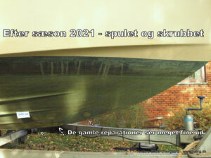 Bund efter 2021 skrubbet og ren