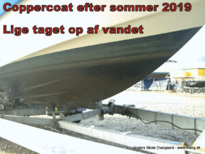 Efter sæson 2019 Båden lige taget op - ikke spulet eller skrubbet