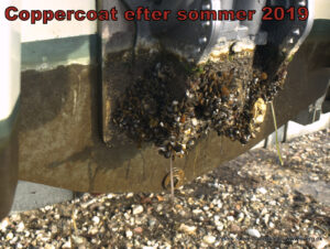 Efter sæson 2019 Båden lige taget op - ikke spulet eller skrubbet