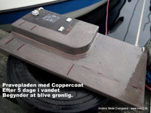 Coppercoat prøveplade