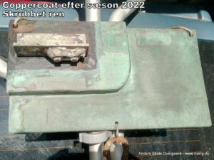 Prøvepladen skrubbet helt ren efter sæson 2022