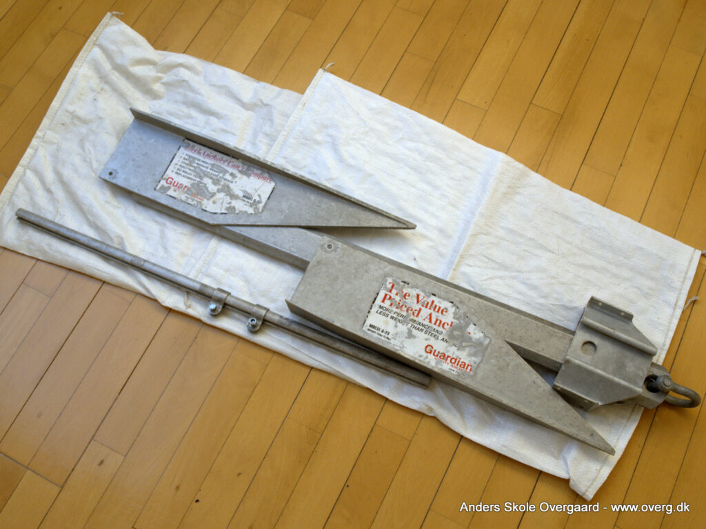 Letvægtsanker kan skilles ad, her et Guardian 23