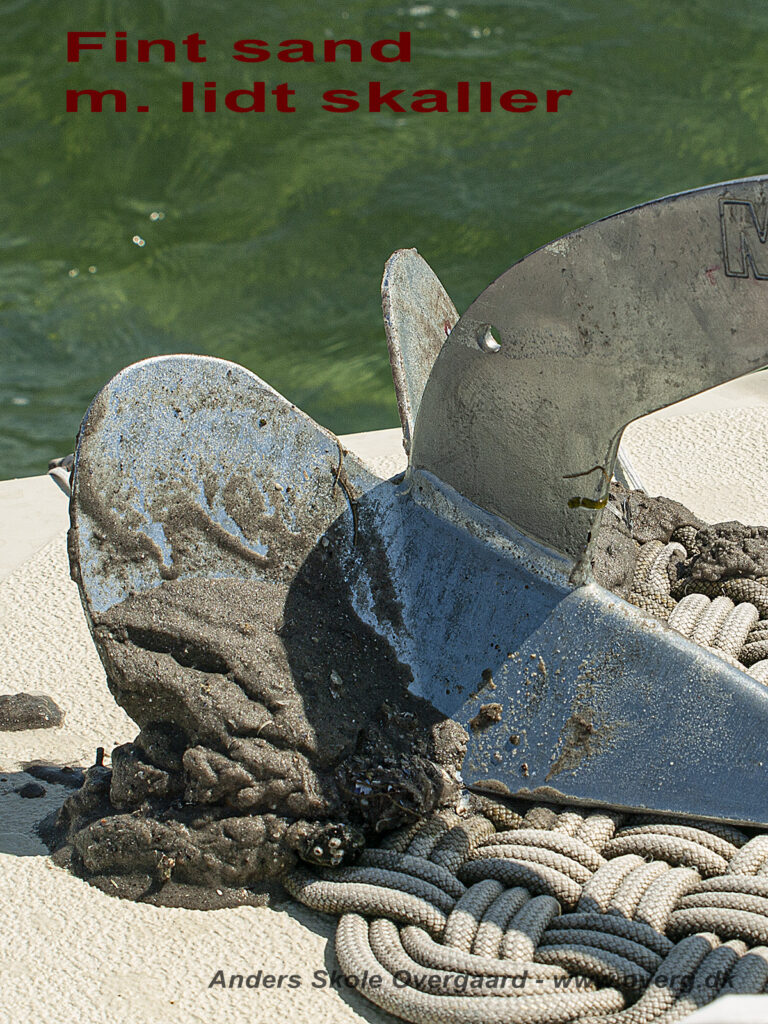 Bundprøve - fint sand med lidt skaller
