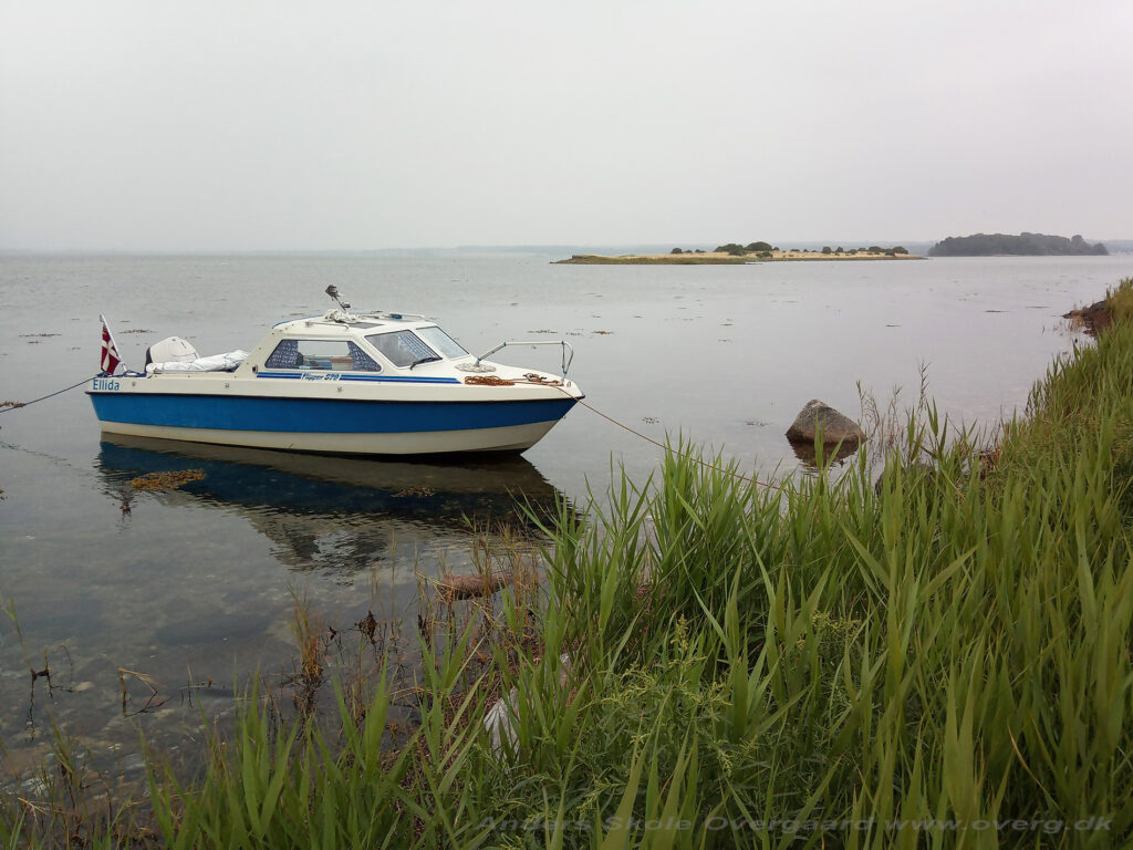 Smukt landskab i Helnæs Bugten