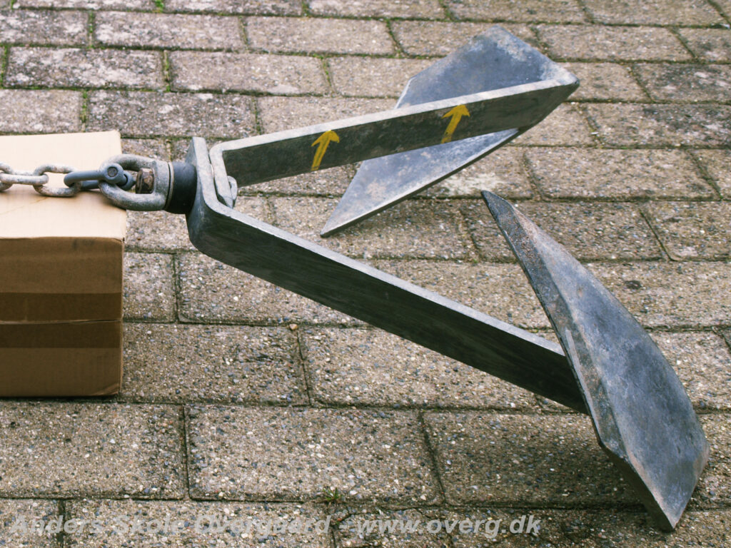 Sea Grip ankeret kan formodenttlig "skrues løs", hvis det har sat sig fast på bunden