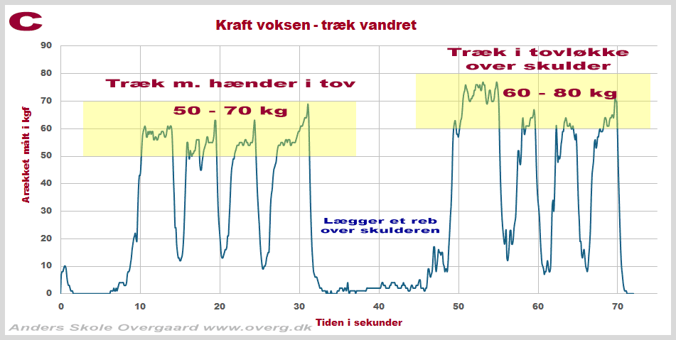 Kraft - hvor meget kan en person trække i kg