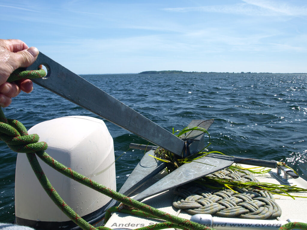 Ankertest SAND - Vippepladeanker med vinkel rettet til 32º vinkel - holder nogenlunde godt