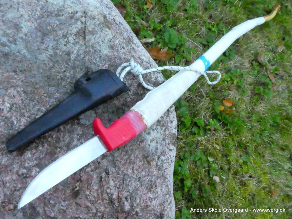 Langskaftet kniv